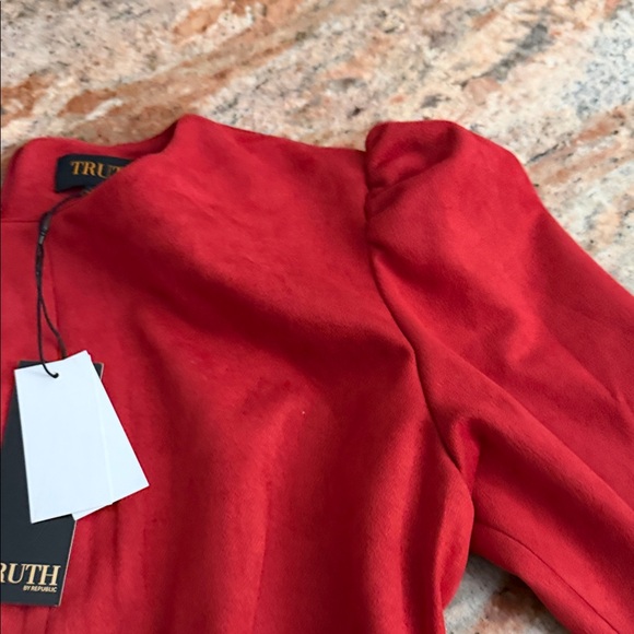 Truth Women's Bold Red Blouse - Picture 3 of 3